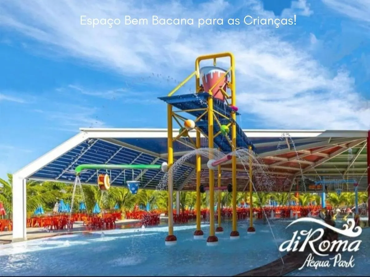 Spazzio Diroma Com Entrada Ao Acquapark Gratuito, Apartamento Vista Para A Piscina Caldas Novas 4*,  Brazil