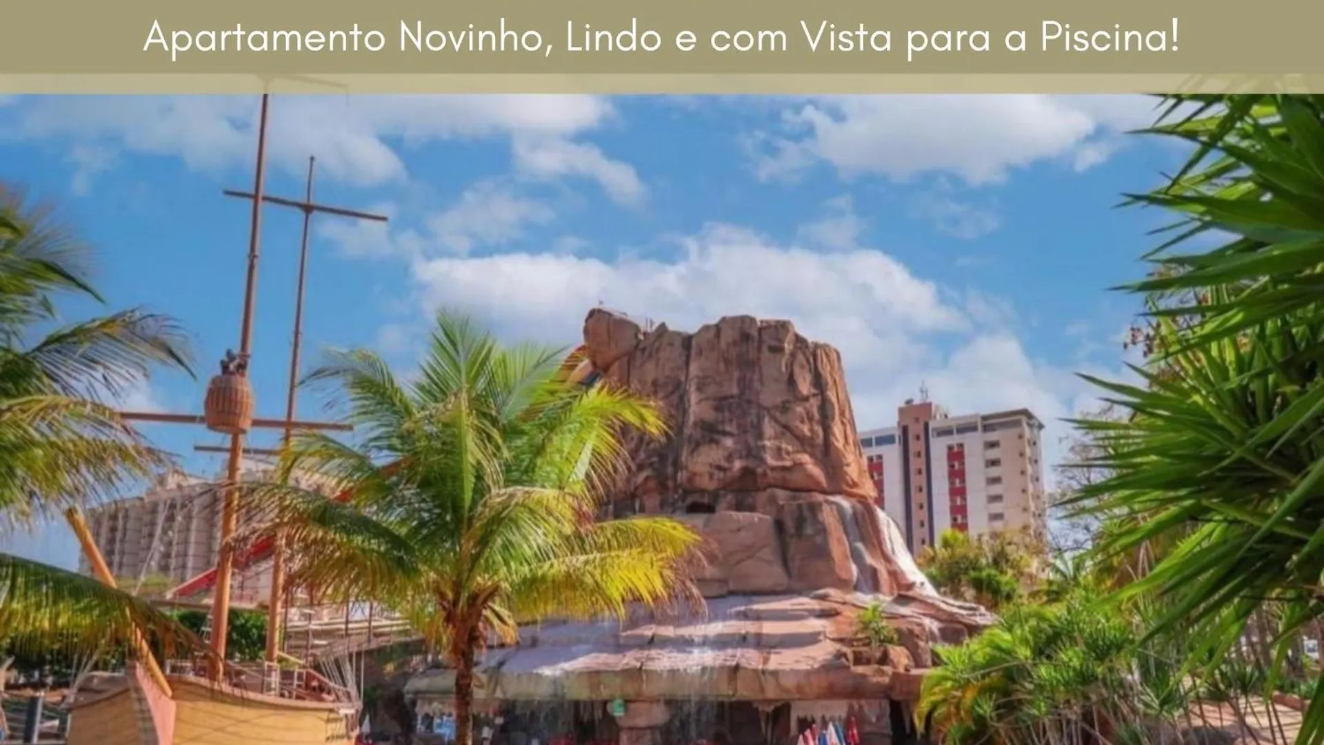Hotel Spazzio Diroma Com Entrada Ao Acquapark Gratuito, Apartamento Vista Para A Piscina Caldas Novas
