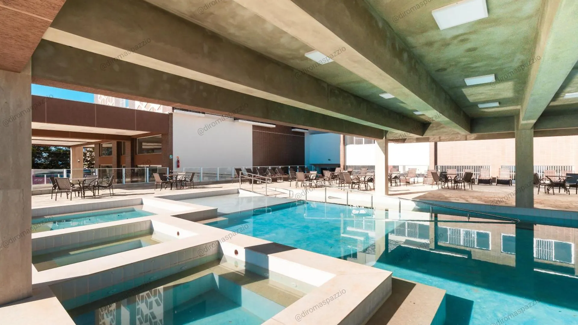 Spazzio Diroma Com Entrada Ao Acquapark Gratuito, Apartamento Vista Para A Piscina Caldas Novas Brazil